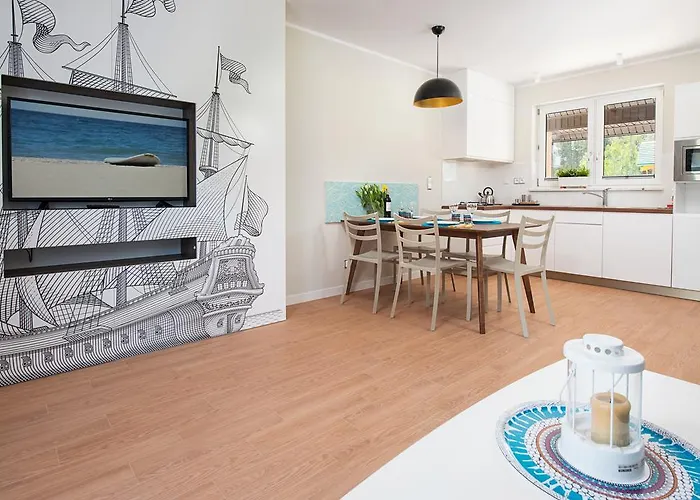 Lägenhet Apartamenty, I Ze Sniadaniem Kajan Jastrzębia Góra